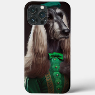 Afghanischer Windhund Hund in St. Patrick's Day Kl Case-Mate iPhone Hülle