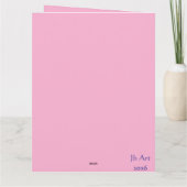 Afghanischer Windhund Karte (Rückseite)