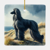 Afghanischer Windhund Keramikornament (Rückseite)