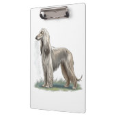 Afghanischer Windhund Klemmbrett (Links)