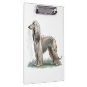 Afghanischer Windhund Klemmbrett (Rechts)