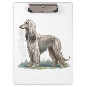 Afghanischer Windhund Klemmbrett