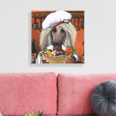 Afghanischer Windhund Leinwanddruck (Insitu (Wohnzimmer))