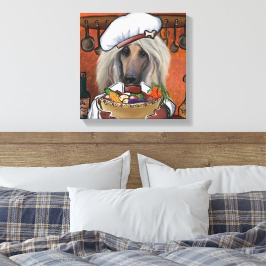 Afghanischer Windhund Leinwanddruck (Insitu (Schlafzimmer))