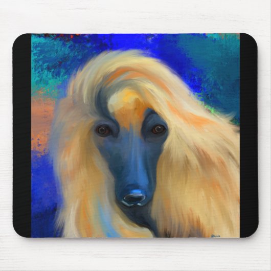 Afghanischer Windhund      Mousepad (Vorne)