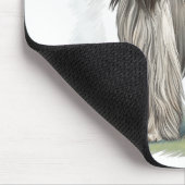 Afghanischer Windhund Mousepad (Ecke)