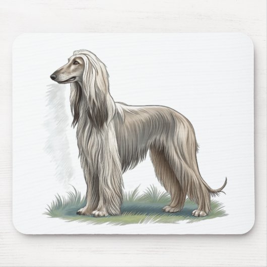 Afghanischer Windhund Mousepad (Vorne)