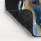 Afghanischer Windhund Mousepad (Ecke)