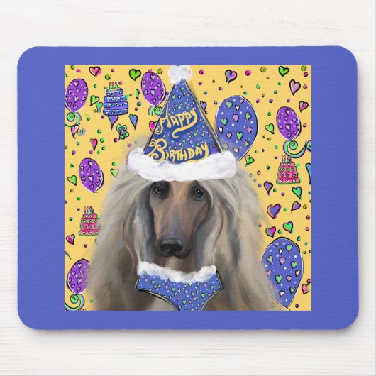 Afghanischer Windhund Mousepad (Vorne)
