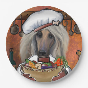 Afghanischer Windhund Pappteller
