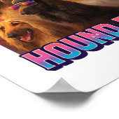 Afghanischer Windhund Poster (Ecke)