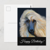 Afghanischer Windhund Postkarte (Vorne/Hinten)