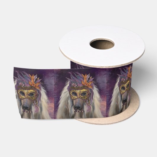 Afghanischer Windhund Satinband (Spule)