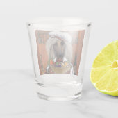 Afghanischer Windhund Schnapsglas (Rückseite)