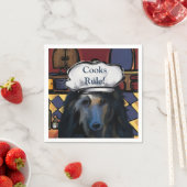 Afghanischer Windhund Serviette (Beispiel)