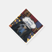 Afghanischer Windhund Serviette (Ecke)