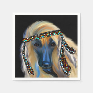 Afghanischer Windhund Serviette