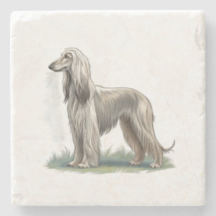 Afghanischer Windhund Steinuntersetzer