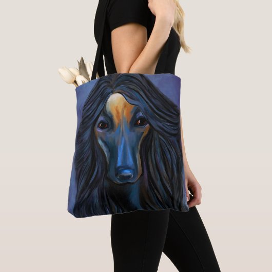 Afghanischer Windhund Tasche (Von Nahem)