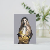 Afghanisches blondes Haar in der Hose Danke Postkarte (Stehend Vorderseite)