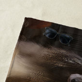 Afghanisches Hound am Feuerplatz Weihnachten Strandtuch (Beispiel)