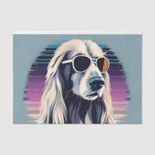 Afghanisches Hound-Hund-Portrait Seidenpapier