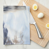 Afghanisches Hound lassen es Weihnachten schnee Geschirrtuch (Viertel Falte)