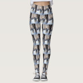 Afghanisches Hound lassen es Weihnachten schnee Leggings (Vorderseite)