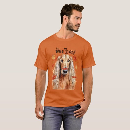 Afghanisches Hound reden wir mit der Türkei Funny T-Shirt (Vorne ganz)