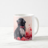 Afghanisches Hund mit Rose - Valentinstag Kaffeetasse (VorderseiteRechts)