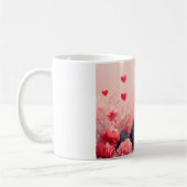 Afghanisches Hund mit Rose - Valentinstag Kaffeetasse (Links)
