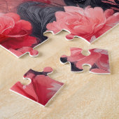 Afghanisches Hund mit Rose - Valentinstag Puzzle (Seite)