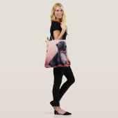 Afghanisches Hund mit Rose - Valentinstag Tasche (Am Model)