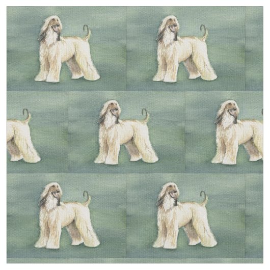 Afghanisches Jagdhund-Kunst-Gewebe Stoff (Nahaufnahme)