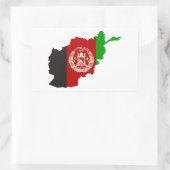 afghanisches Länderflaggensymbol Rechteckiger Aufkleber (Tasche)
