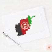 afghanisches Länderflaggensymbol Rechteckiger Aufkleber (Umschlag)