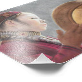 Afghanisches Mädchen Fotodruck (Ecke)
