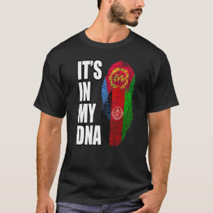 afghanisches und eritreisches MIX-DNA-Flaggengebie T-Shirt