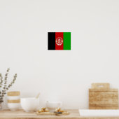Afghanistan - afghanische Flagge - Poster (Küche)
