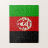 Afghanistan - afghanische Flagge - Puzzle (Vertikal)