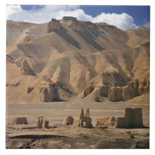 Afghanistan, Bamian-Tal. Antike Erdbauten Fliese