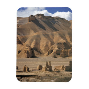 Afghanistan, Bamian-Tal. Antike Erdbauten Magnet