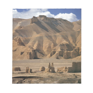 Afghanistan, Bamian-Tal. Antike Erdbauten Notizblock