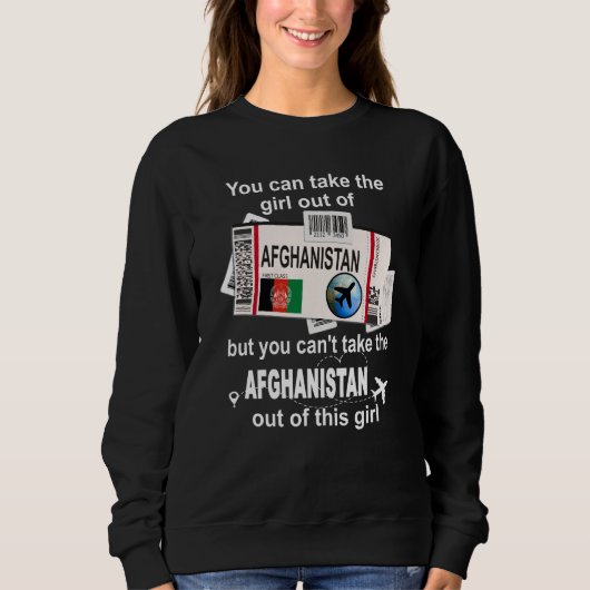Afghanistan Boarding Pass Afghanistan Girl Afghani Sweatshirt (Vorderseite)