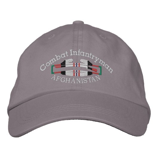 Afghanistan Combat Infantryman Abzeichen Hat Bestickte Kappe (Vorderseite)