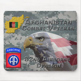 "Afghanistan Combat Veteran" - 82. Im Flugzeug Div Mousepad