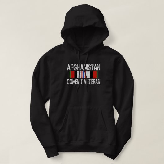 Afghanistan Combat Veteran Hoodie (Design vorne)