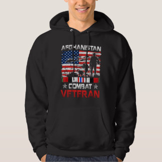 Afghanistan Combat Veteran Militär Hoodie