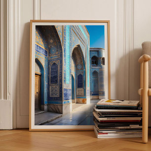 Afghanistan Druck Blaue Moschee Wandkunst Afghan P Poster