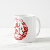 Afghanistan-Emblem Kaffeetasse (VorderseiteRechts)